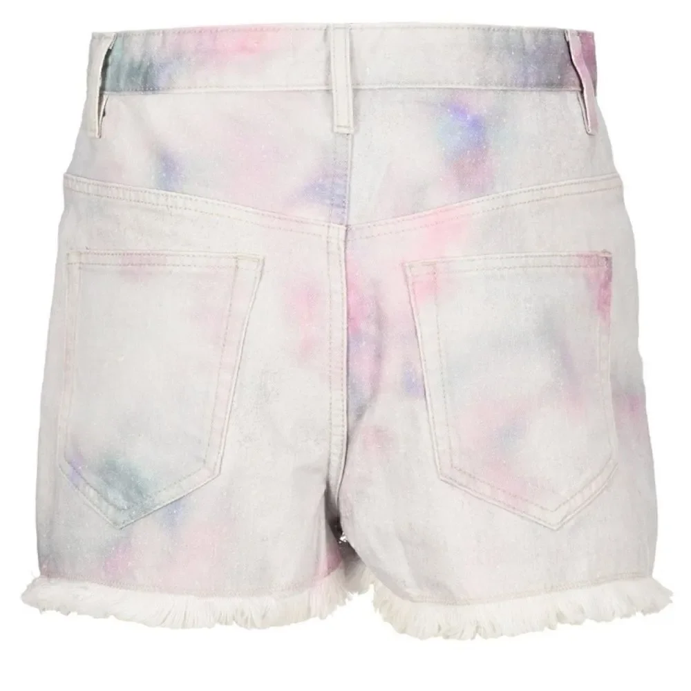 Isabel Marant Etoile Lesia Tie Dye Cut Off Shorts NEW Size 2 (Eu 34)